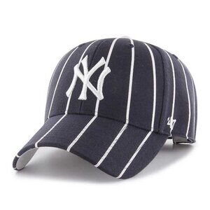 New York Yankees '47 Brand Navy Blue Birdcage Pinstripes MVP Hat